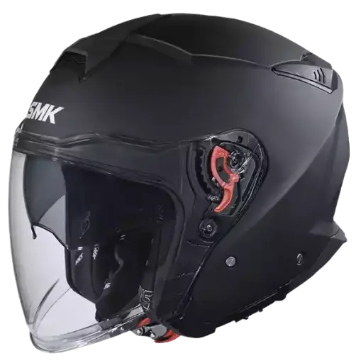 Casco Abierto SMK GTJ Negro Matte Visor MA200  CE22.06