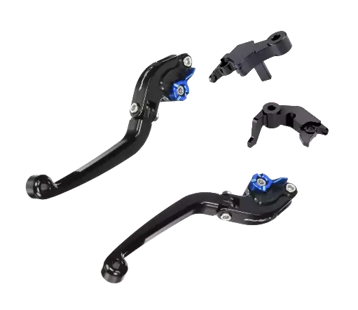 [21250N+22098N+210NA+110NA] Kit Maniguetas Clutch/Freno Abatibles 2.0 Puig MT-09 24-25 Neg/Azul