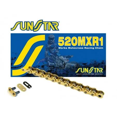 [SS520MXR1-118G] Cadena Sunstar 520X118G Sin Sello Off Road motocross