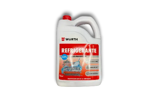 [0893332133R] Refrigerante Anticongelante Wurth 33% Base Glicol x 1 Galon