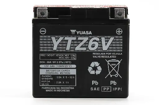 [YTZ6V] Bateria Yuasa Honda CB150 CB160 / PCX150 / FZ150 /  Yamaha R15 / MT15/ FZ2.0