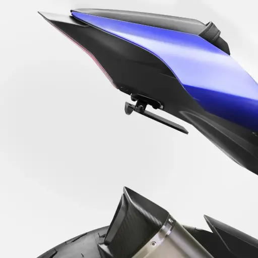 [PTU031B] Porta Placa Rizoma Flat Out  (Eliminador Guardabarro) Yamaha R1 / R1M 2015-2024