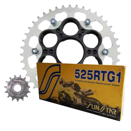 [4B615+5-H001-00+5-4500-39+SS525RTG1-112G] Kit Arrastre Sunstar Premium Ducati 848 /Monster 1100 