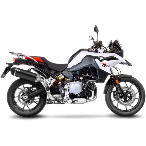 [15610BU] Exosto Slip-On Leovince LV-14 Black Edition BMW F750 GS/F850 GS