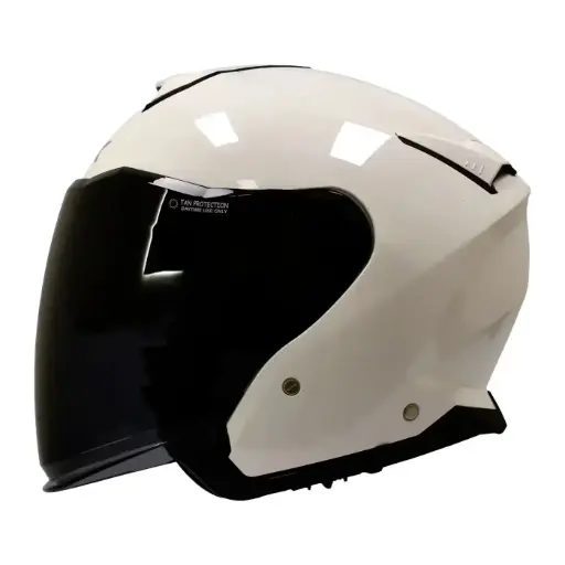 [1000081052] Casco Abierto SMK GTJ Blanco Brillante Visor MA200 CE22.06