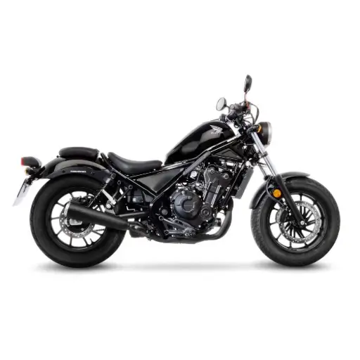 [15006BU] Exosto Slip-On Leovince Classic Racer Black Honda CMX 500 Rebel Ø50