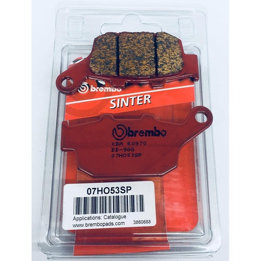 [07HO53SP] Pastillas Freno Sinterizado Trasera X-Adv CBR250/ Z800 13/ Freewind / Speed Triple. (FA140)